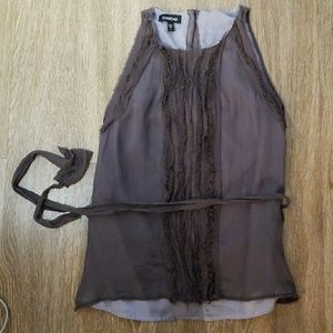 Bebe silk sleeveless top